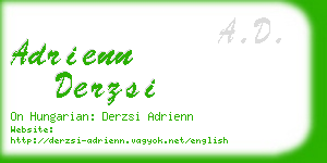 adrienn derzsi business card